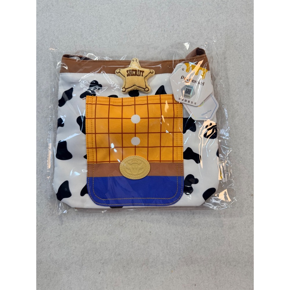 Potdemiel Disney Toy Story Woody Crossbody Bag Cow Print Sheriff‎ Star NWT